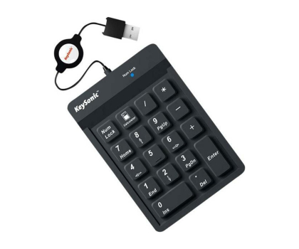 Klawiatura  przewodowa KEYSONIC ACK-118BK numeryczna